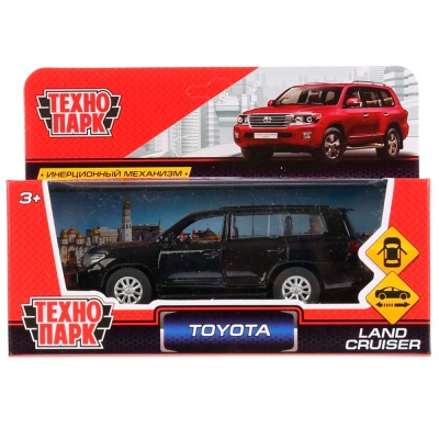 Металлическая инерционная машина Toyota Land Cruiser Технопарк Cruiser-BK
