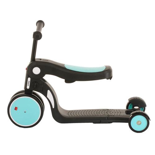 Трёхколёсный самокат Pituso HD-200-Blue голубой фото 5