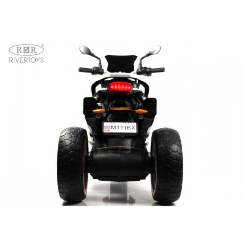 Детский электромотоцикл RiverToys М111БХ красный фото 5
