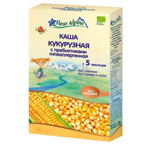 Каша безмолочная кукурузная с пребиотиками Fleur Alpine (с 5 месяцев) 175 г