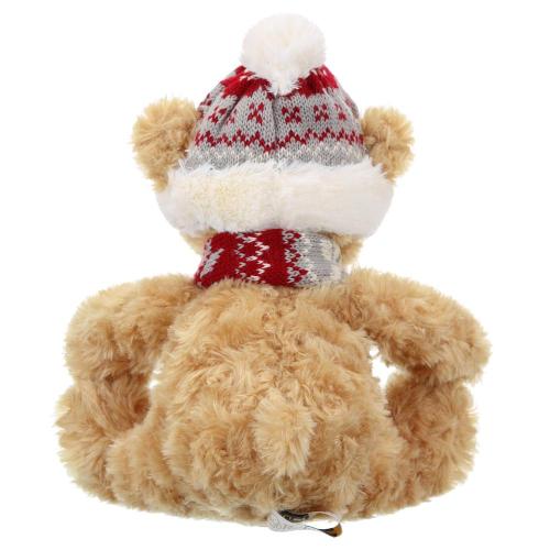 Мягкая игрушка Мишка в шапочке и шарфике 20 см Relana RL24024-20 фото 4