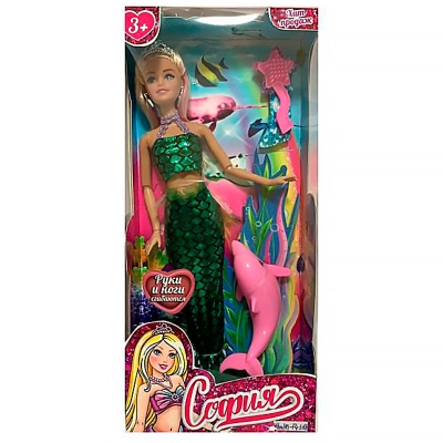 Кукла София Русалка 29 см Карапуз 66001M-F4-S-BB
