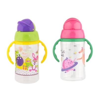 Поильник с трубочкой Русские мотивы 240 мл Lubby 15759