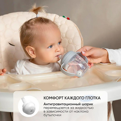 Поильник непроливайка с носиком Paomma PBH115