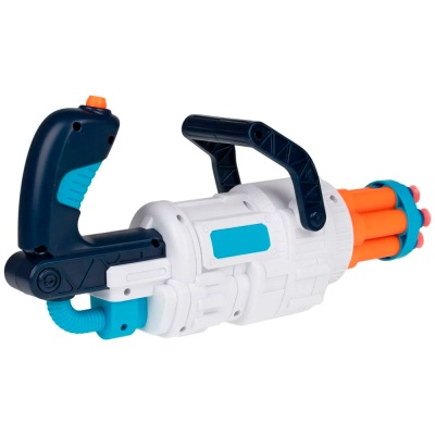 Бластер FunMax M14 механический 6 стволов 10 снарядов 1TOY Т24236 2