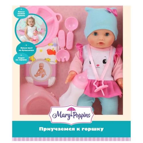 Пупс функциональный Приучаемся к горшку 30 см Mary Poppins 451391 фото 2