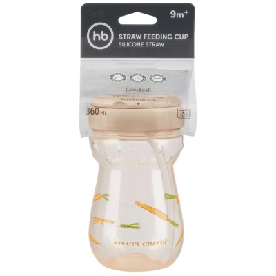 Поильник с трубочкой 360мл Happy Baby 14011_carrot 4 Поильник с трубочкой 360мл Happy Baby 14011_carrot 4