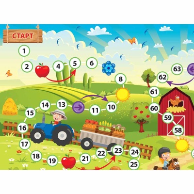 Игра настольная ходилка Лето в деревне Десятое Королевство 04774