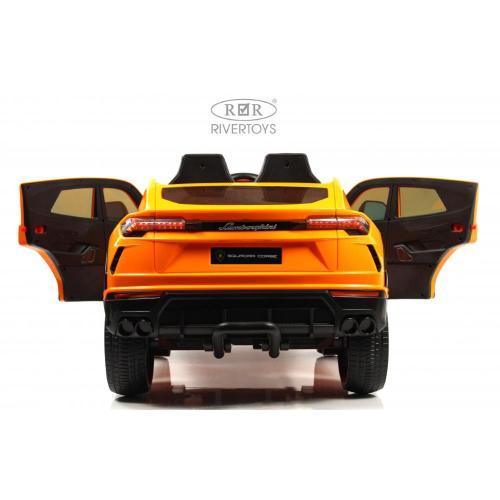 Детский электромобиль Lamborghini Urus RiverToys E777EE оранжевый фото 9