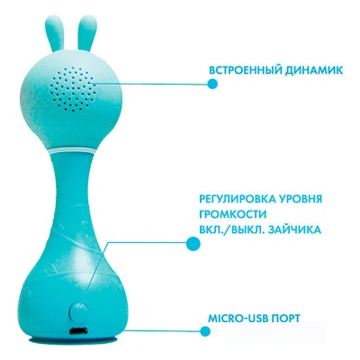 Музыкальная игрушка Умный зайка Alilo 60905 R1 Синий 2