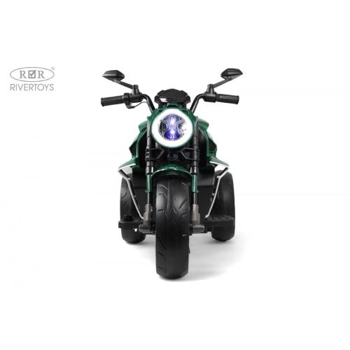 Детский электромотоцикл RiverToys C111MC зелёный фото 5