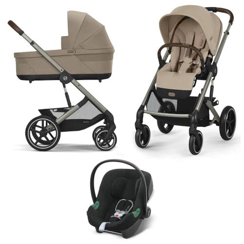 Коляска 3 в 1 Cybex Balios S Lux TPE Almond Beige