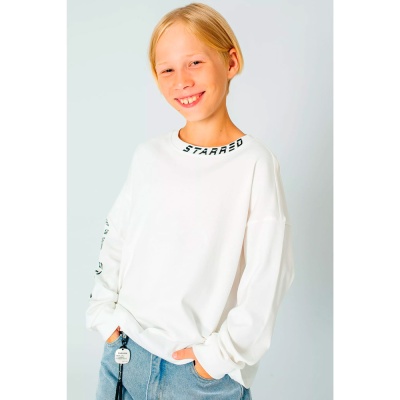 Лонгслив для мальчика Deloras DLS 55452 молочный 3