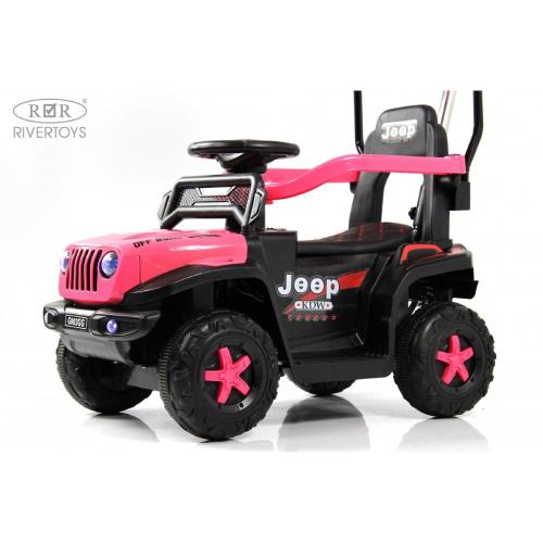 Детский электромобиль RiverToys G003GG розовый фото 19