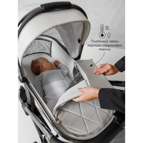 Коляска 2 в 1 Amarobaby Motus белый фото 10