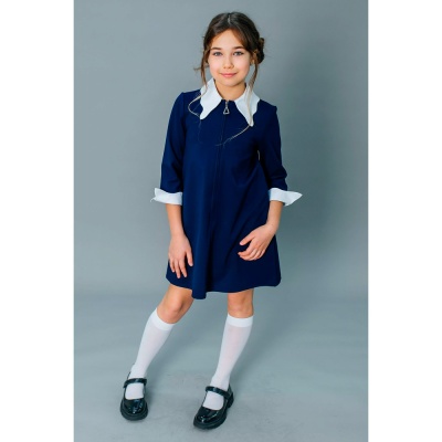 Платье школьное Deloras Q64147 синее 2