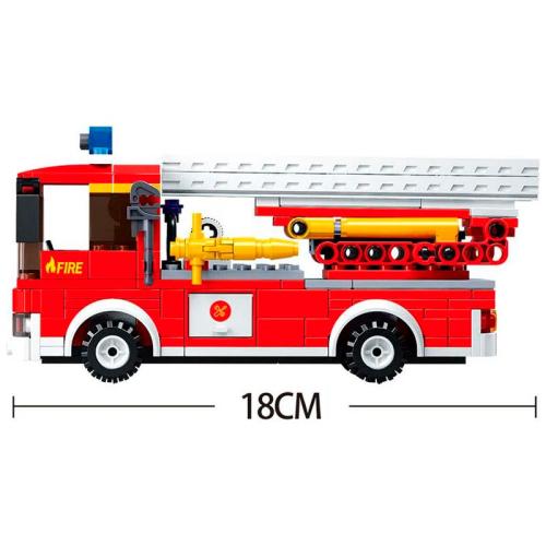 Конструктор Пожарная машина 269 деталей Sluban M38-B0625 фото 4