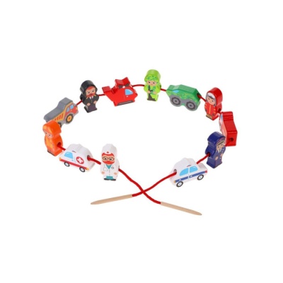 Развивающая игрушка Шнуровка-фигурки Транспорт Mapacha 76858