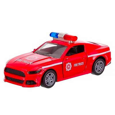 Машина Пожарная служба инерционная металлическая масштаб 1:32 BeBoy IT108758 2