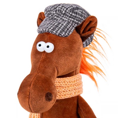 Мягкая игрушка Конь Эрик в кепке 28 см Символ Года Maxitoys MT-250227-28 4