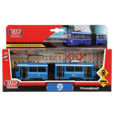 Металлическая модель Трамвай Технопарк SB-18-01-BL-WB(NO IC).23 02