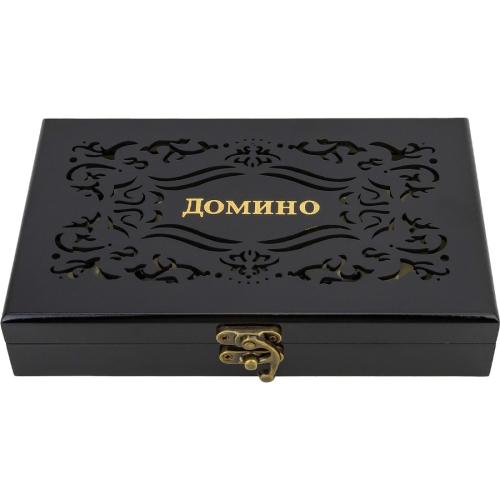 Домино в деревянной коробке Узорчатые Miland ИГН-0302 фото 5