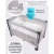 Манеж-кровать Amarobaby Transform Classic прямоугольный серый