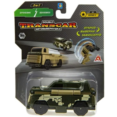 Машина Transcar Double Броневик - Бензовоз 1toy Т20711 3