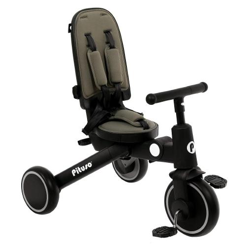 Велосипед трёхколёсный Pituso Leve Pro T8-Khaki хаки фото 7