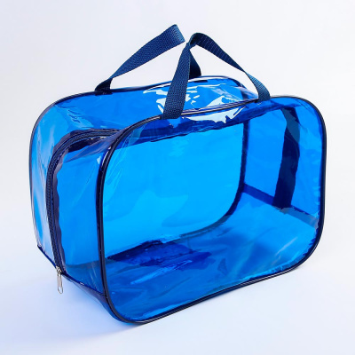 Набор сумок в роддом 3 штуки прозрачные/синие 4927640 4