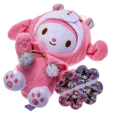 Игрушка мягкая Kuromi San Rio зайка Мелоди Мульти Пульти KM116009-17-WOD 17 см 2