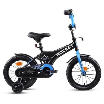 Велосипед двухколёсный 14 Rocket Phoenix 14.PHOENIX.BK/BL.25 чёрно-синий 02