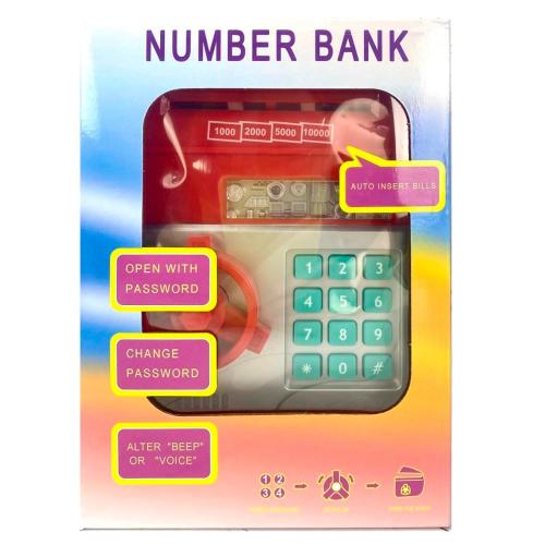 Сейф Number Bank игрушечный LS062 фото 3