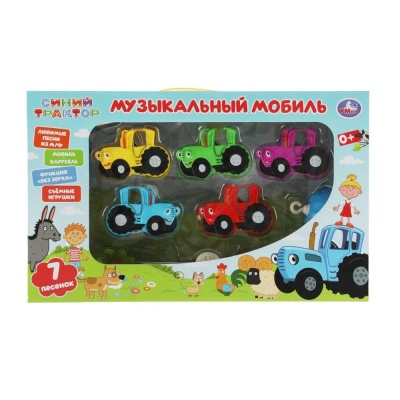 Музыкальный мобиль Синий Трактор Умка 1608M677-STR