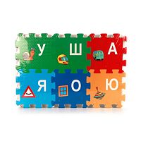 Коврик-пазл с вырезанными буквами «Disney. Тачки» Играем Вместе FS-ABC-04-CARS