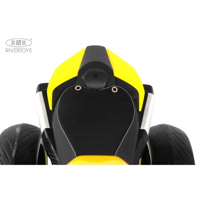Детский электромотоцикл RiverToys М777БХ жёлтый