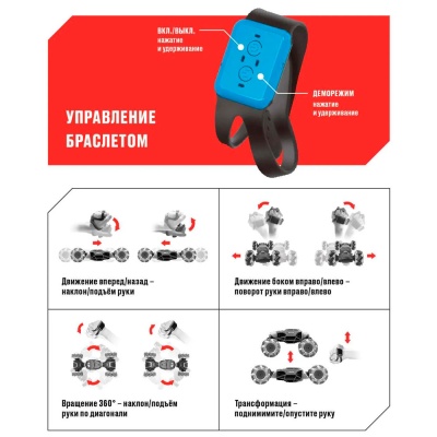 Машина радиоуправляемая Перевертыш Дрифткар Crossbot 870922