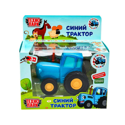 Игрушка машинка металлическая Синий Трактор Технопарк BLUTRA-11-BU 4