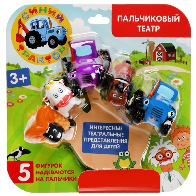 Набор игрушек для ванны Пальчиковый театр Синий Трактор Капитошка STR-05 05