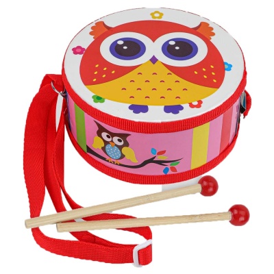 Игрушка для малышей Барабан 15 см Рыжий кот И-2539 1