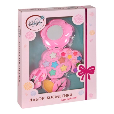 Набор косметики для девочек в кейсе Весенний цветок Зефирка K-0045 4