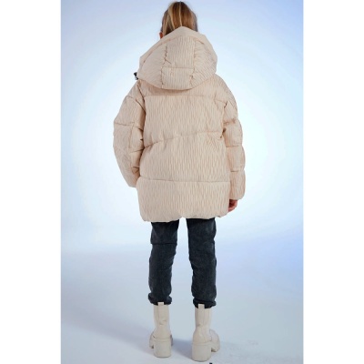 Пальто для девочки размер 134 Deloras 22200 бежевое 3 Пальто для девочки размер 134 Deloras 22200 бежевое 3