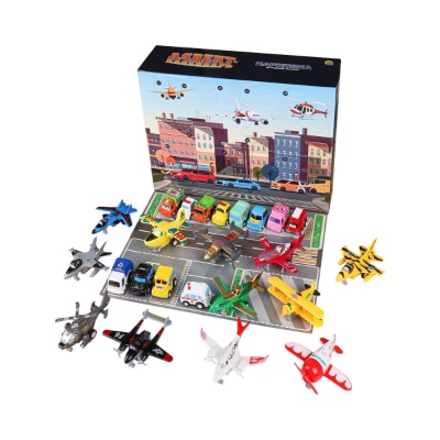 Игровой набор Адвент-календарь Парковка 24 дня Рыжий Кот И-9311