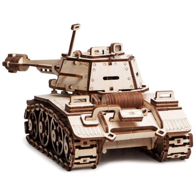 Деревянный 3D конструктор Lemmo 0077 Танк Кадет 03