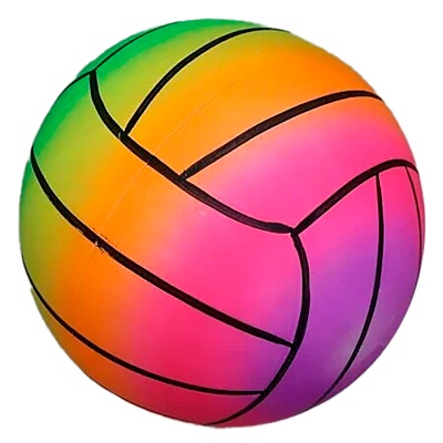 Мяч детский Неон волейбол 23 см Рыжий кот AN01741 1