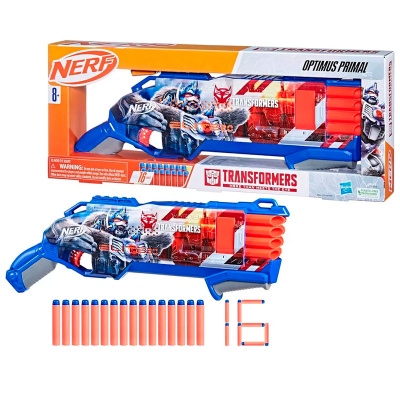 Игровой набор Бластер Nerf Трансформер Optimus Primal Hasbro F9716 F9715  2