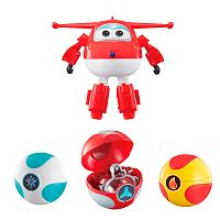 Набор Трансформер Джетт и 3 шара со снаряжением Super Wings EU760201