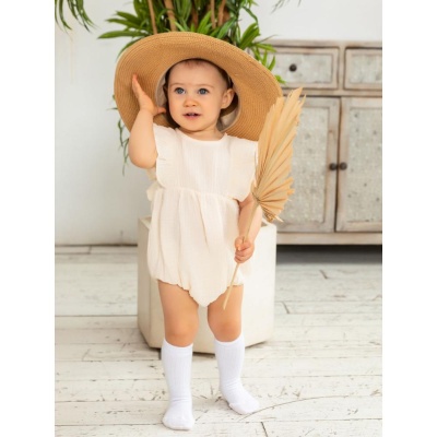 Песочник-боди из муслина Carrot 10002196 кремовый 03