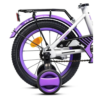 Велосипед двухколёсный 14 Rocket Gem 14.GEM.WT/PR.26 белый-фиолетовый 04