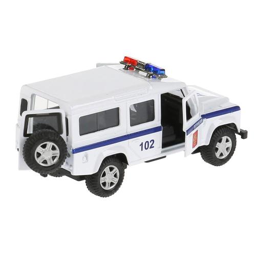 Коллекционная машинка Land Rover Defender Полиция Технопарк DEFENDER-12POL-WH фото 4